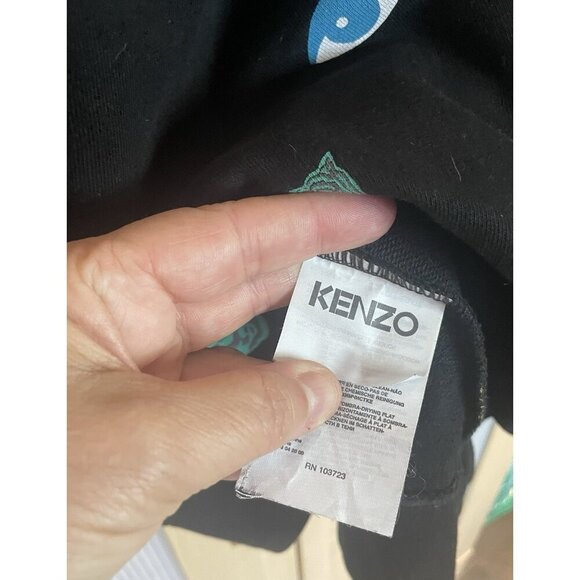 Kenzo monogram tiger sweatshirt Sz S Crew neck Embroidered Designer Graphic - Picture 5 of 7